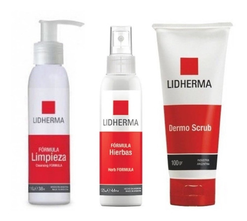 Kit Higiene Facial Emulsión + Hierbas + Dermo Scrub Lidherma