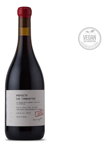Vinos Durigutti Las Compuertas Malbec Cabernet Franc 750ml