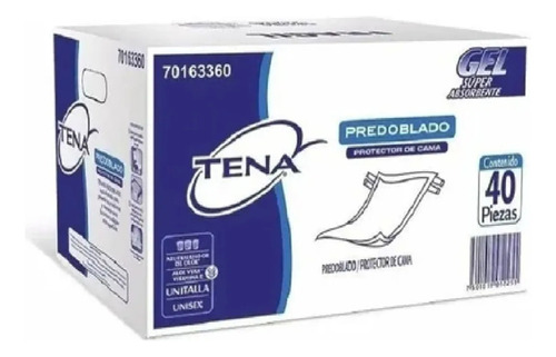 Tena Protector Cama Predoblado 40 Pzs Pañal