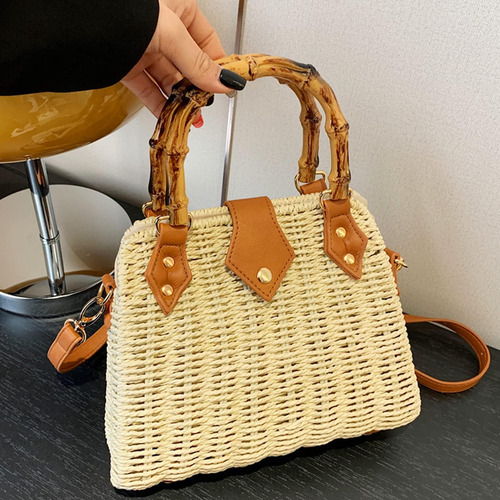 Qtkj Bolso De Paja, Bolsos Cruzados Para Mujer, Bolso Tejido
