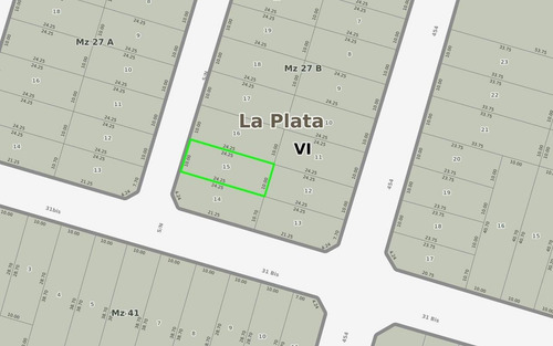 Imagen 1 de 2 de Terreno En Venta En City Bell Calle 453 E/ 31 Bis Y 31 - Dacal Bienes Raíces