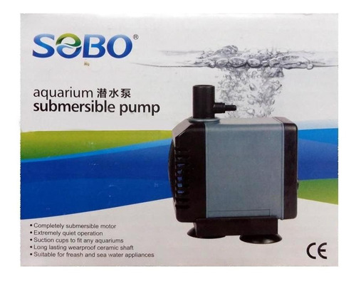 Bomba Submersa Para Aquário Sobo Wp-3300 - 600l/h