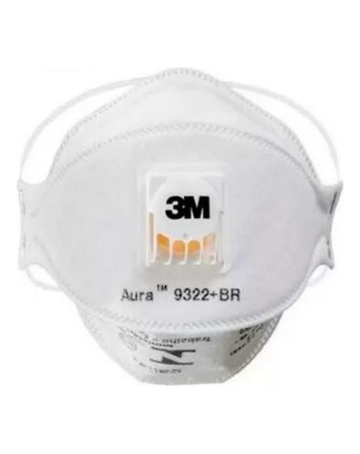 Máscara Respirador Descartável 3m 9322+ Br Pff2 N95 Válvula