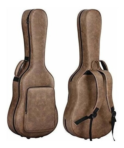  Funda Rigida Para Guitarra Acustica Cahaya, Marron