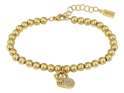 Pulsera Hugo Boss Beads Acero Inoxidable 1580287 Para Mujer