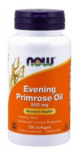 Now Foods Evening Primrose Oil 500 Mg - 100 Softgels Sfn Sabor Sin sabor