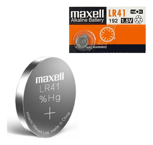 Pila Japon 1.5v Lr41 Maxell