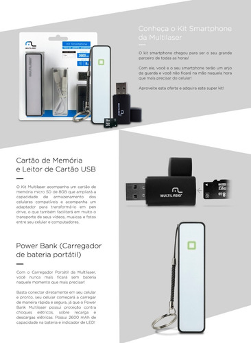 Cartão De Memória 16gb Classe 10 Com Kit Adaptador Multilase