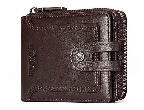 Baigio Wallets Para Hombres Cuero Bipleto Rfid 384sf