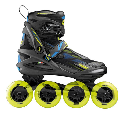 Roces Helium Tif Black Lime Hombres Patines En Línea Negro.