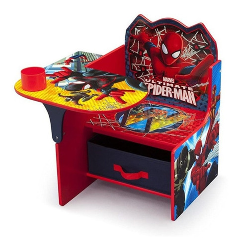 Silla Escritorio Para Niños Spider Man Almacenamiento Xtrm P