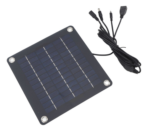 Ventilador Con Panel Solar De 10 W, Mini Solar Portátil