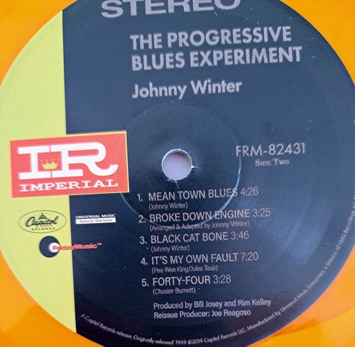 Lp Johnny Winter, The Progressive Blues Experiment Fridaymus