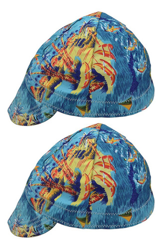 2x Sombrero De Soldador De Soldadura Elástica De Moda Gorra