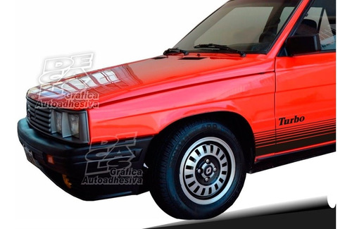 Calco Renault 11 Turbo Lateral 1 Color