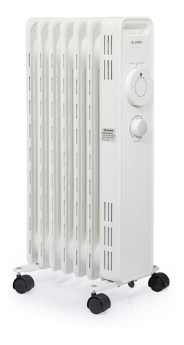 Estufa Eléctrica James - Radiador Aceite 1500w Blanco Ra G2