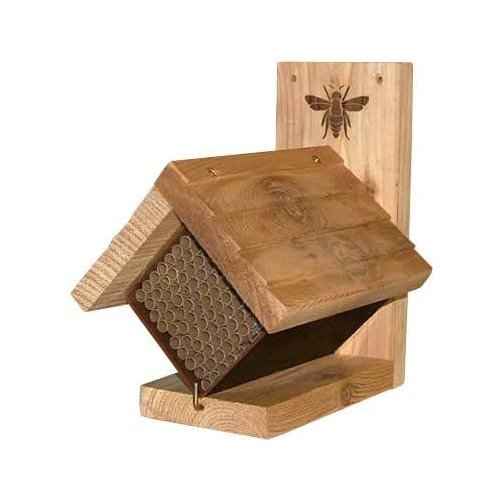 Woodlink Western Cedar Mason Bee House With Replaceable...