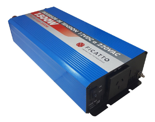 Inversor Corriente 1500w Ficatto 12v Camping Motorhome