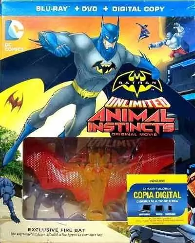 Batman Sin Limite Instinto Animal Blu-ray + Dvd + Figura