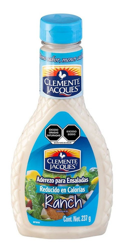 Aderezo Clemente Jacques Ranch Light 237g