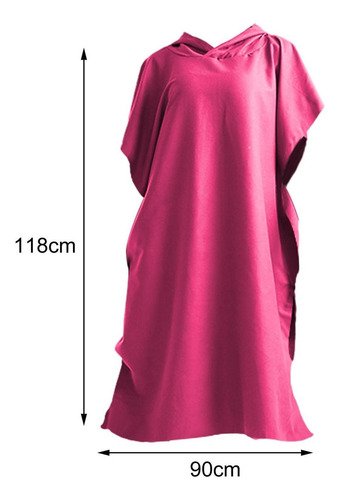 W Surf Poncho Beach Microfibra De Neopreno Con Capucha