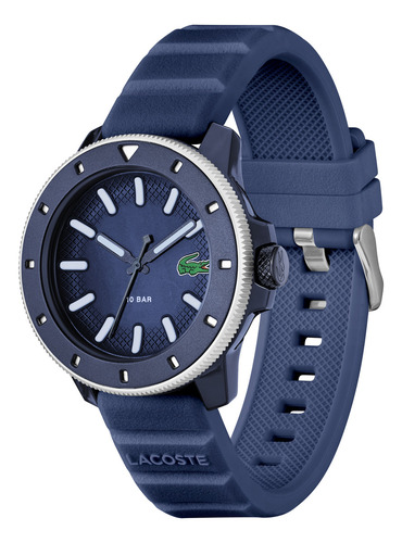 Lacoste Reloj 12.12 Scuba Para Hombre 2011413 43mm Azul Marino