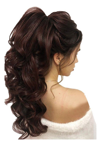 W Pelucas De Pelo Natural Con Forma De Cola De Caballo