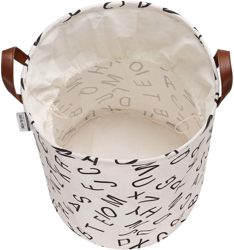 Patron De La Letra Ropa Sucia Tela De Lona Cesto De La ...