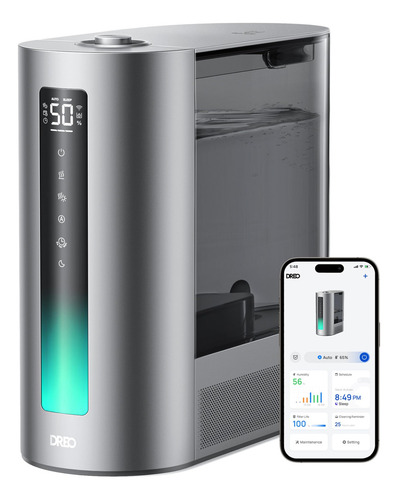 Dreo Humidificadores De 6l Para Dormitorio, Niebla Intelige. Color Plata