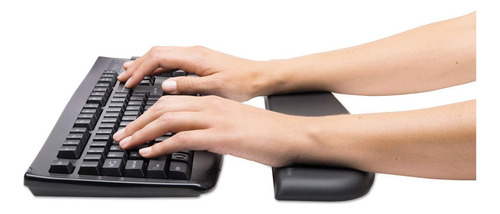 Descansa Muñecas Ergosoft Para Teclados Kensington, K52799ww Color Negro