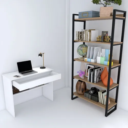 comprar Mesa Escrivaninha Com Gaveta P Escritório Home Office Br\u002Fpt