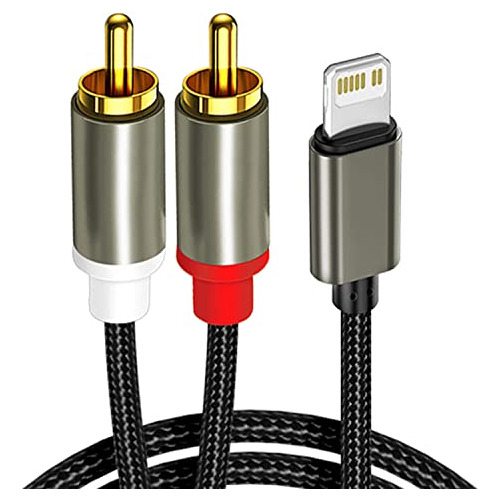 Cable Rca Compatible Con iPhone, Cable De Audio Auxiliar Ios