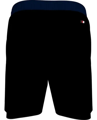 Pantaloneta De Baño Negra Con Cordón Tommy Hilfiger