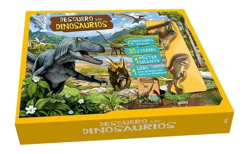 Imagen 1 de 1 de Colección Descubro Dinosaurios - Caja + Juguete