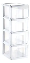 Comprar Gaveteiro Paris Branco 4 Gavetas Agraplast 1096 no Mercado Livre