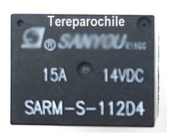 Rele Sarm-s-112d4 14vdc 15a 5 Contactos