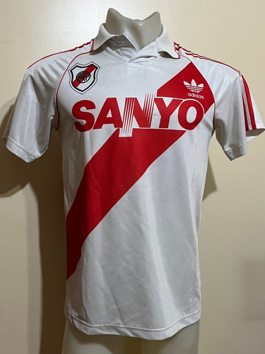 Camiseta River 1993 1994 Sanyo #10 Ortega Gallardo Argentina