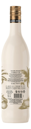 Bacardí Coquito, Licor De Crema De Coco Con Ron De 750 Ml