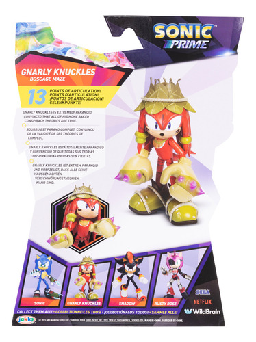 Figura Coleccionable Knucles The Dread 5 Sonic Prime (Usado)