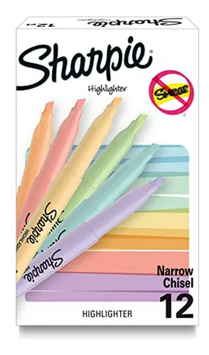 Resaltadores Sharpie De Bolsillo, Colores Pastel Suaves, Var