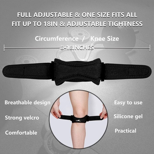 Par Rodillera Cinta Cincha Rotuliana Neoprene Agnovedades