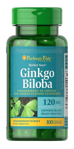 Ginkgo Biloba 120mg  X 100 Capsulas Puritans - Mejor Memoria