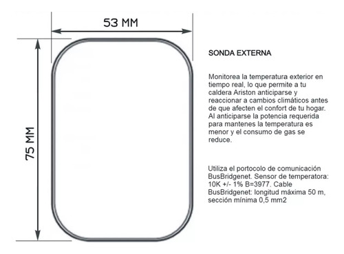 Sonda Externa Para Calderas Ariston