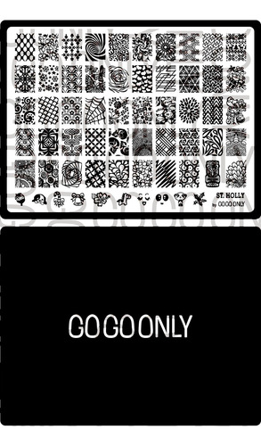 Placa De Gogoonly Nail Art Stamp Collection St. Holly - Enor