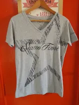 Comprar Remera Siamo Fuori  Mangas Cortas Gris V