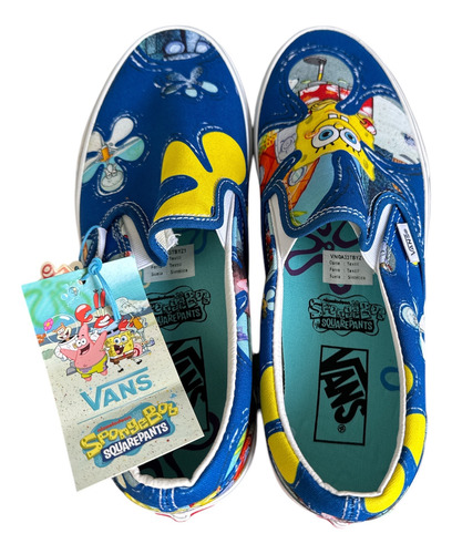 Tenis Vans Colección Bob Esponja Bob Y Patricio (Usado)