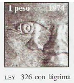 Moneda Argentina 1 Peso 1974 Con Lagrima Error Catalogado