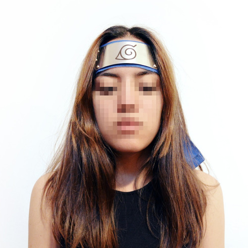 Naruto Bandana Vincha Azul Konoha - Acero Inox. - Cosplay