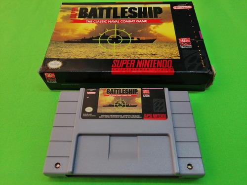 Super Battleship Snes Super Nintendo Con Su Caja Original