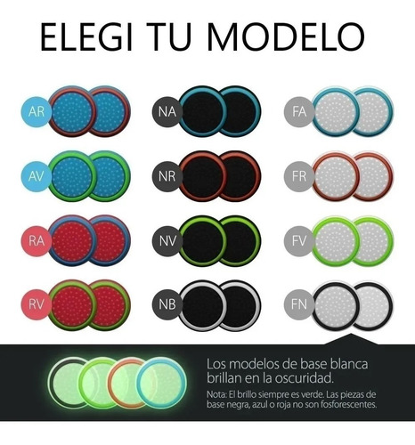 Imagen 4 de 4 de Cubre Grips Joystick Analogico Ps4 Stick Gomita Thumbgrips